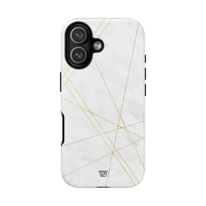 Gold Lines Tough Phone Case – iPhone 17, Matte