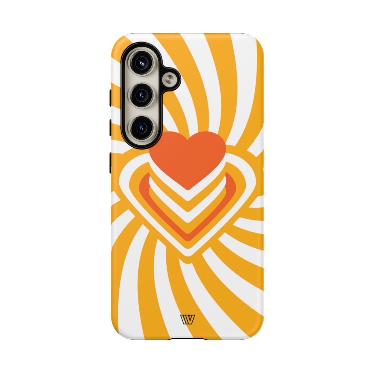 Heart Ray Stack Tough Phone Case – Samsung Galaxy S24, Matte