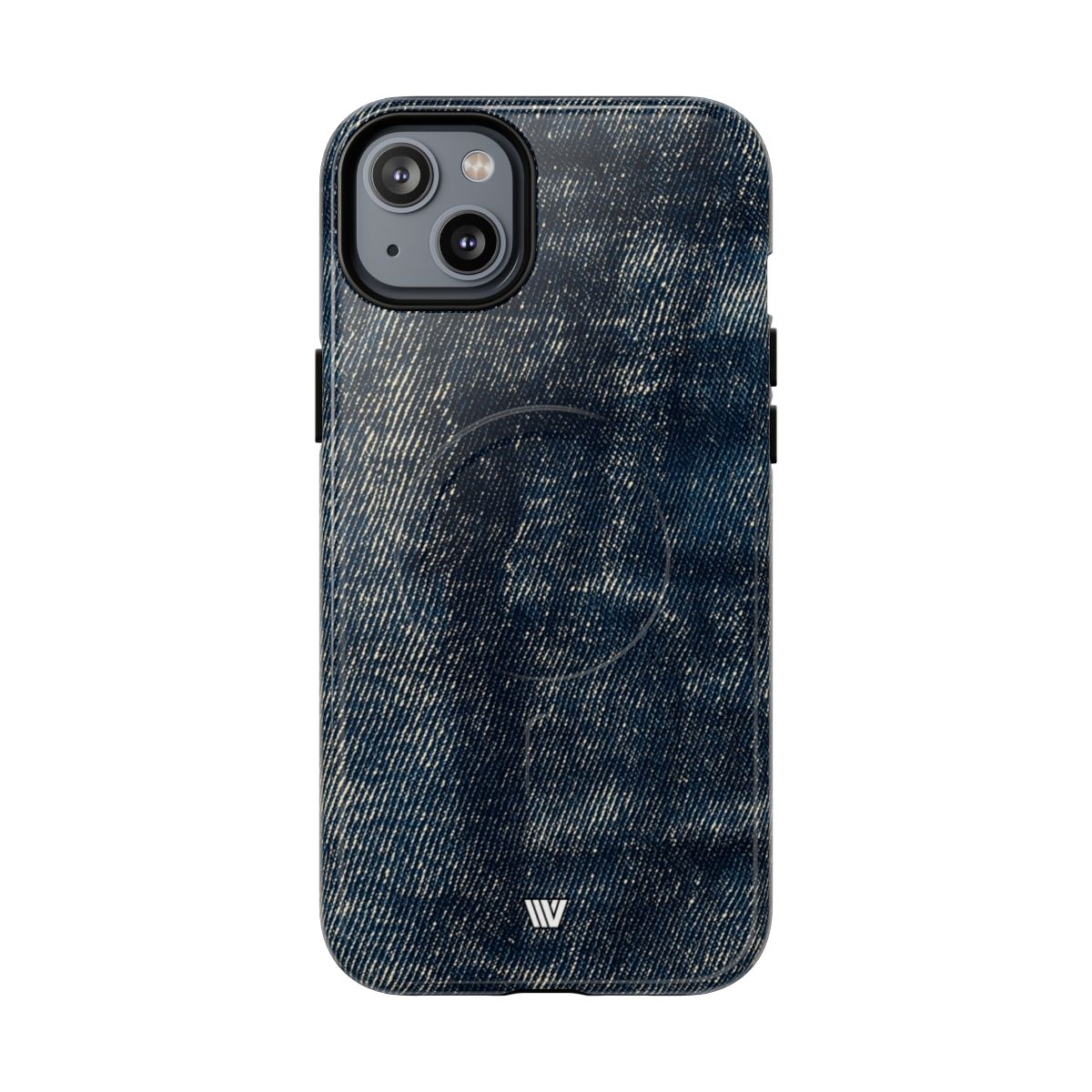 Faded Denim MagSafe Tough iPhone Case – iPhone 14 Plus, Glossy