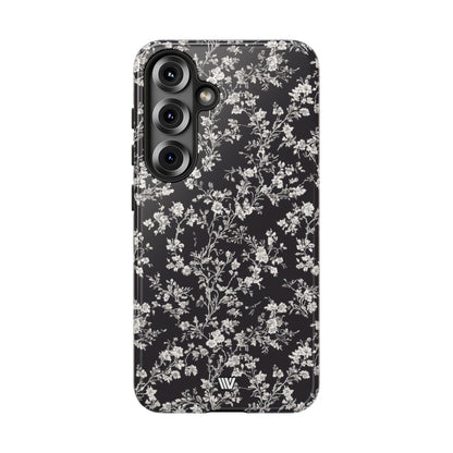 Inked Petals Tough Phone Case – Samsung Galaxy S25, Glossy