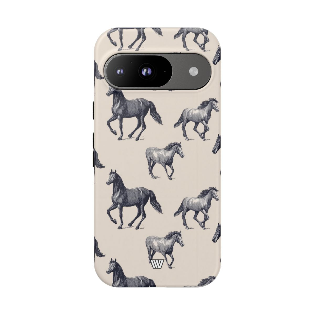 Horse Sketches Tough Phone Case – Google Pixel 9, Matte