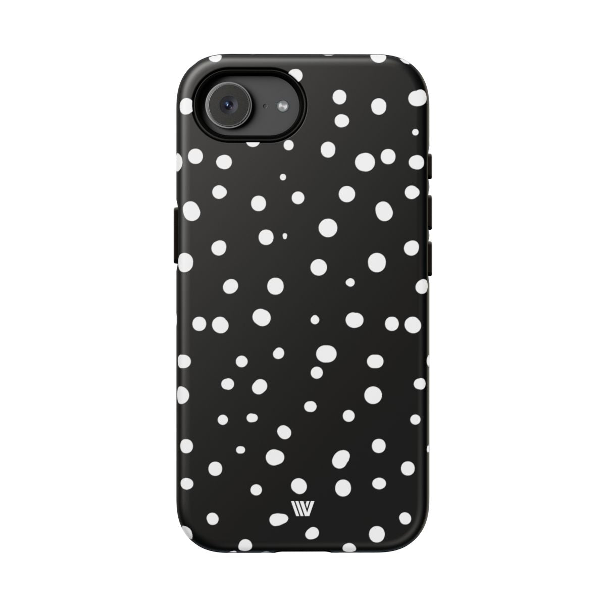 Black and White Dots Tough Phone Case – iPhone 17e, Matte