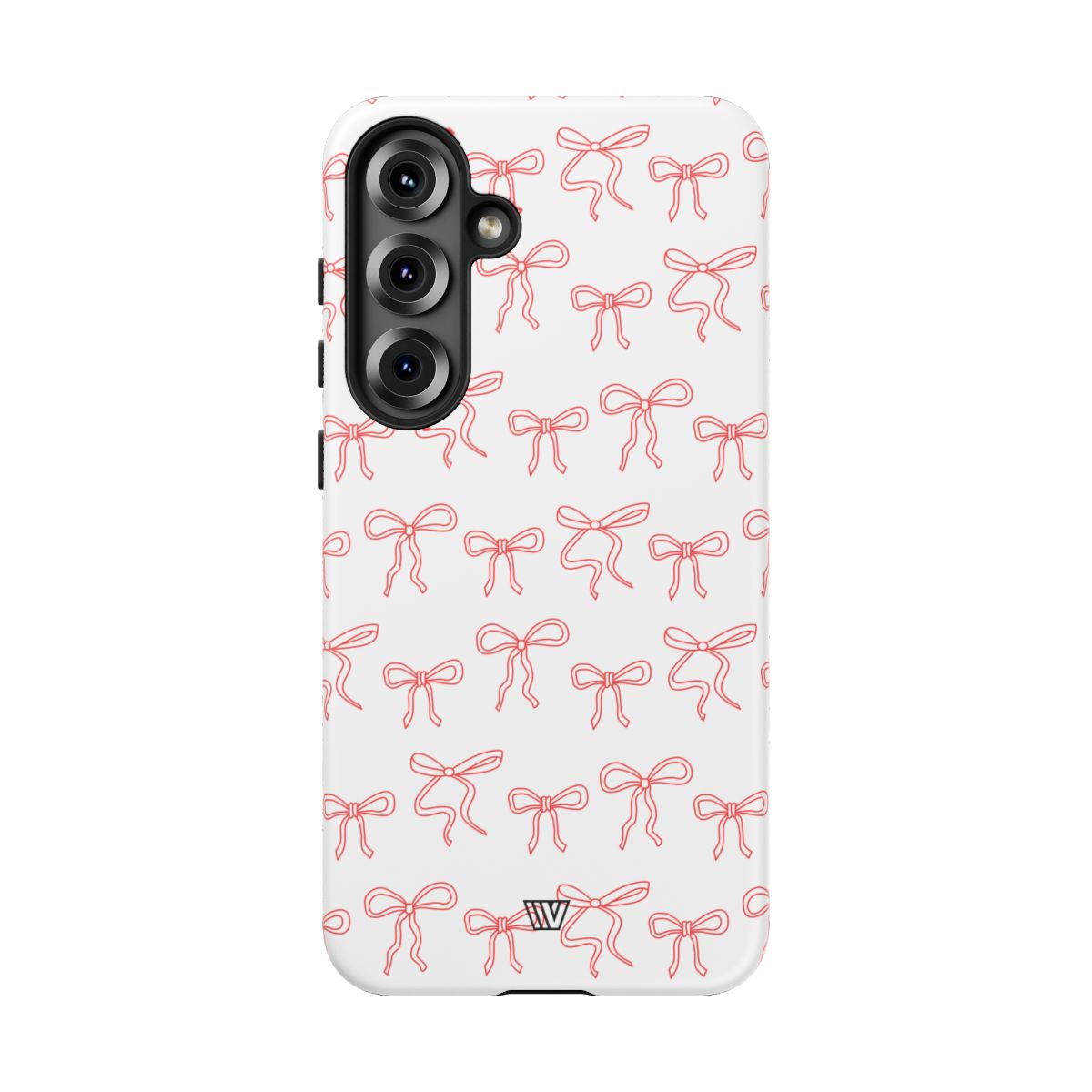Red Ribbon Charm Tough Phone Case – Samsung Galaxy S25 Plus, Matte