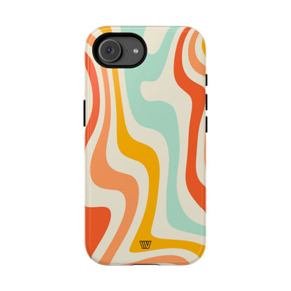 Retro Groovy Swirls Tough Phone Case – iPhone 16e, Glossy