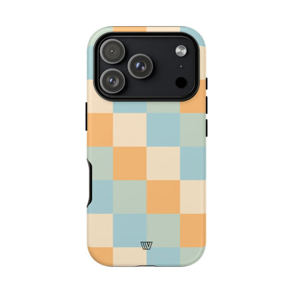 Daisy Checkerboard Tough Phone Case – iPhone 18 Pro, Matte