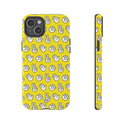Rock Paper Scissors Tough Phone Case – iPhone 15 Plus, Glossy