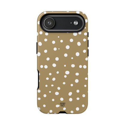 Dark Beige Dots Tough Phone Case – iPhone 17 Air, Matte