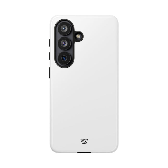 All White Tough Phone Case – Samsung Galaxy S26, Glossy
