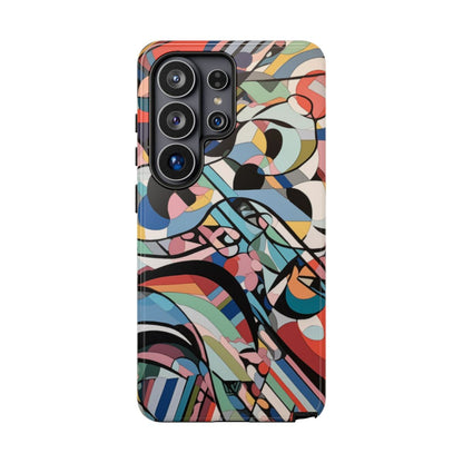 Abstract Mural Tough Phone Case – Samsung Galaxy S26 Ultra, Glossy