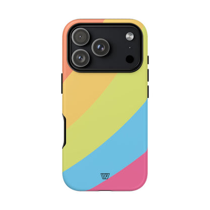 Neon Rainbow Tough Phone Case – iPhone 18 Pro, Matte