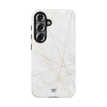 Gold Lines Tough Phone Case – Samsung Galaxy S25, Matte