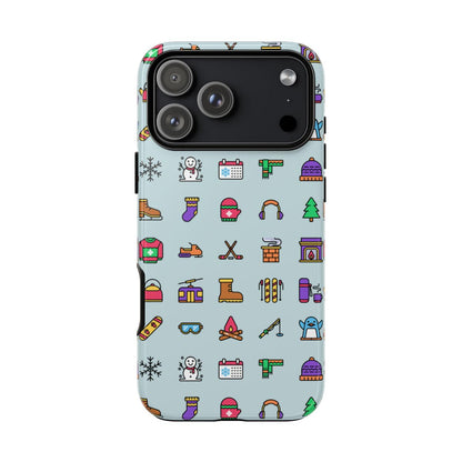 Winter Icons Tough Phone Case – iPhone 18 Pro Max, Glossy