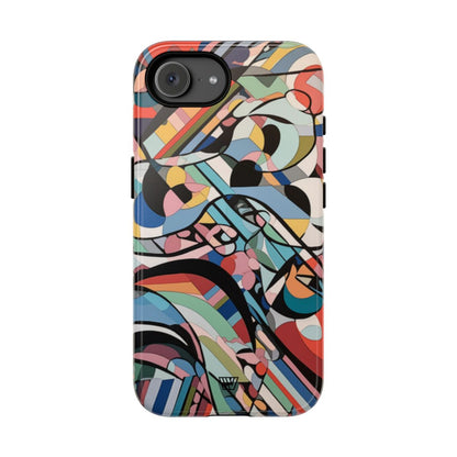 Abstract Mural Tough Phone Case – iPhone 17e, Glossy