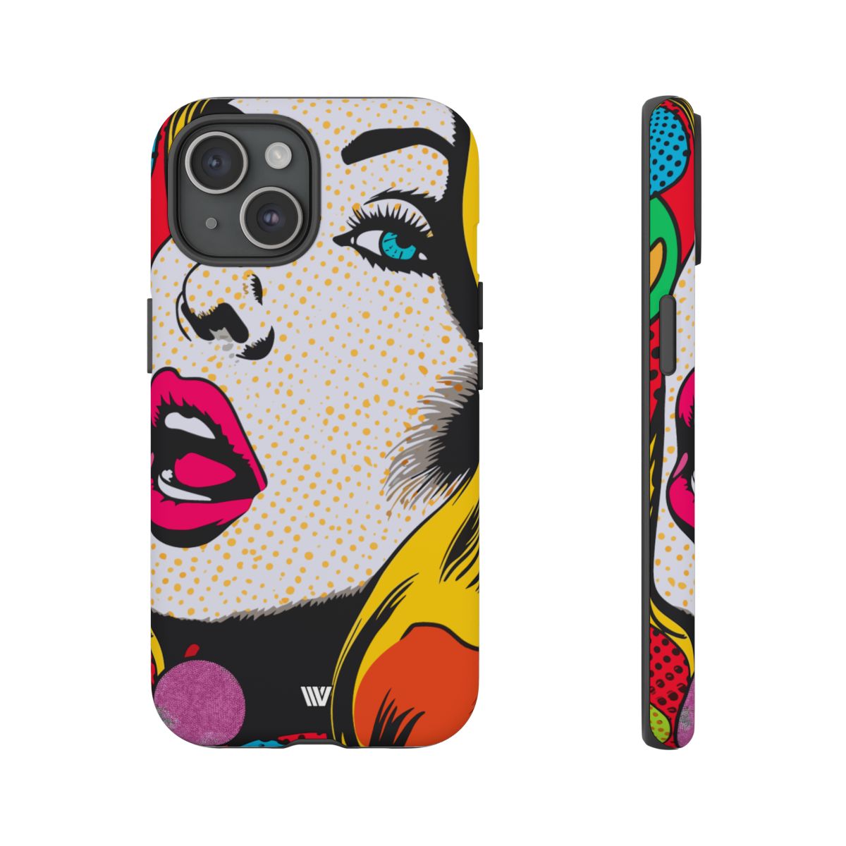 Pop Art Face Tough Phone Case – iPhone 15, Matte