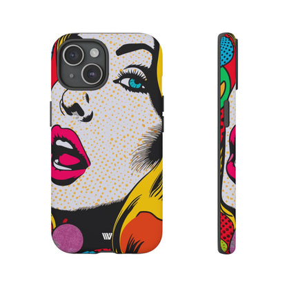Pop Art Face Tough Phone Case – iPhone 15, Matte