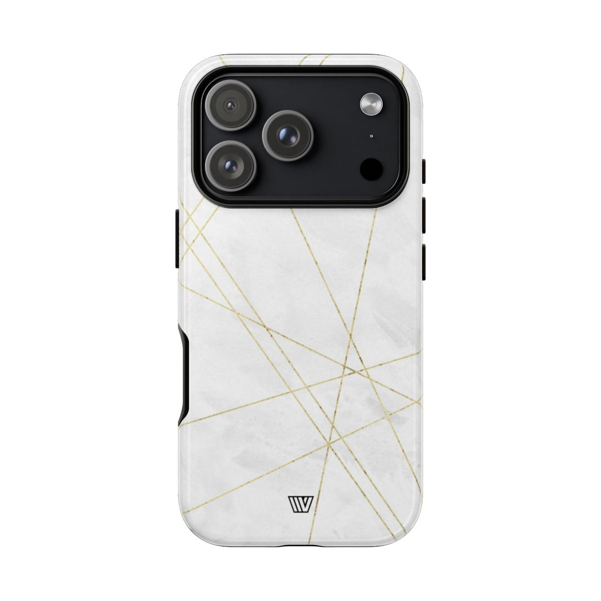 Gold Lines Tough Phone Case – iPhone 18 Pro, Glossy