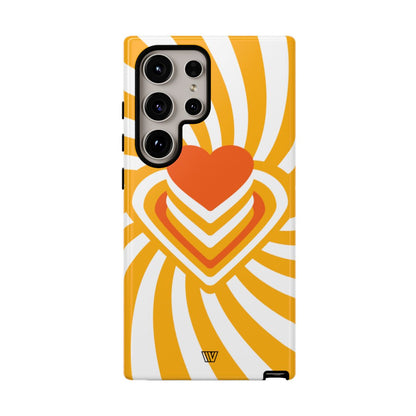Heart Ray Stack Tough Phone Case – Samsung Galaxy S24 Ultra, Glossy