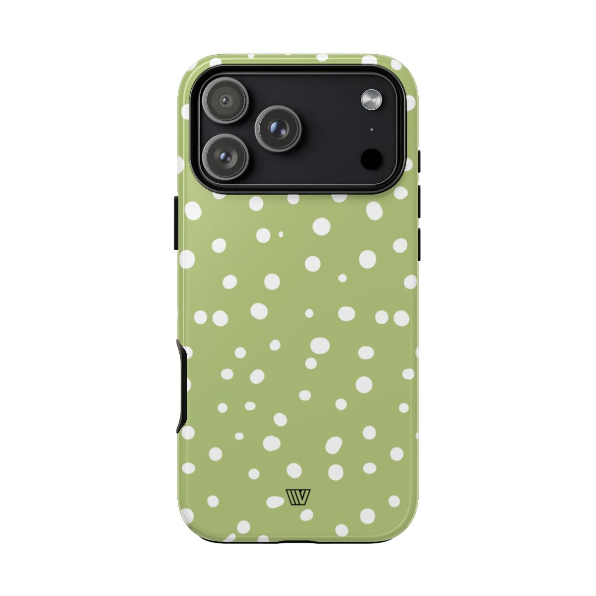 Pale Olive Dots Tough Phone Case – iPhone 18 Pro Max, Glossy