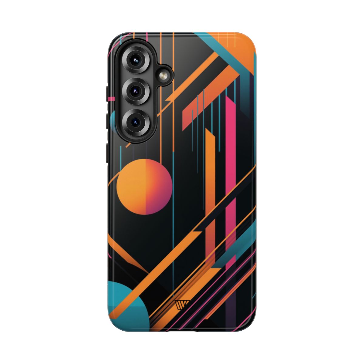 Bold Retro Lines Tough Phone Case – Samsung Galaxy S25 Plus, Glossy