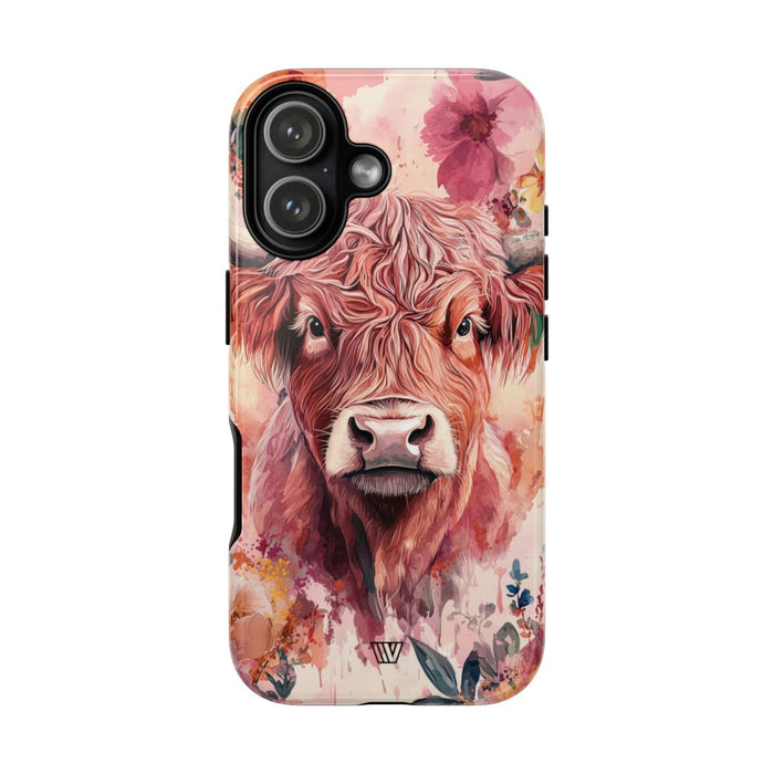 Highland Cow Tough Phone Case – iPhone 17, Glossy