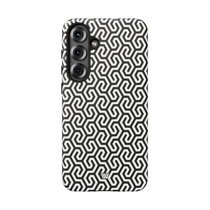 Twisted Grid Tough Phone Case – Samsung Galaxy S25 Plus, Matte
