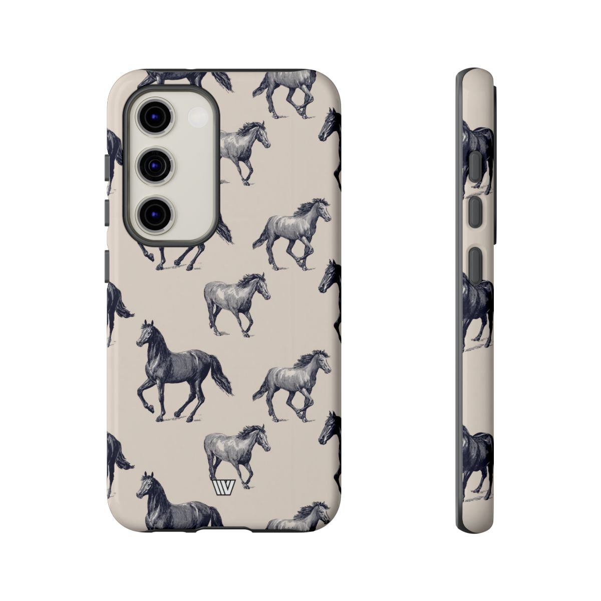 Horse Sketches Tough Phone Case – Samsung Galaxy S23, Glossy