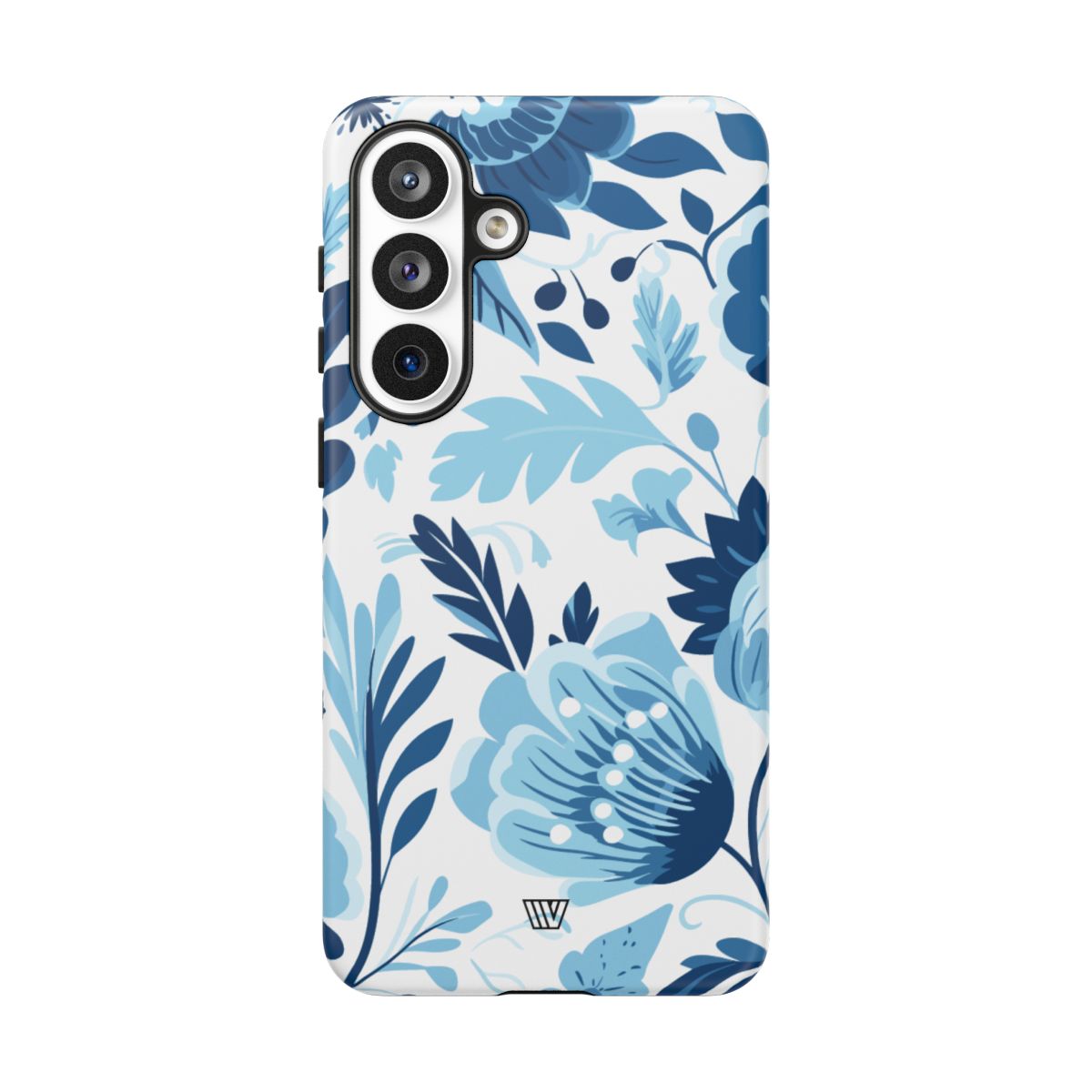 Blue White Flowers Tough Phone Case – Samsung Galaxy S26 Plus, Matte