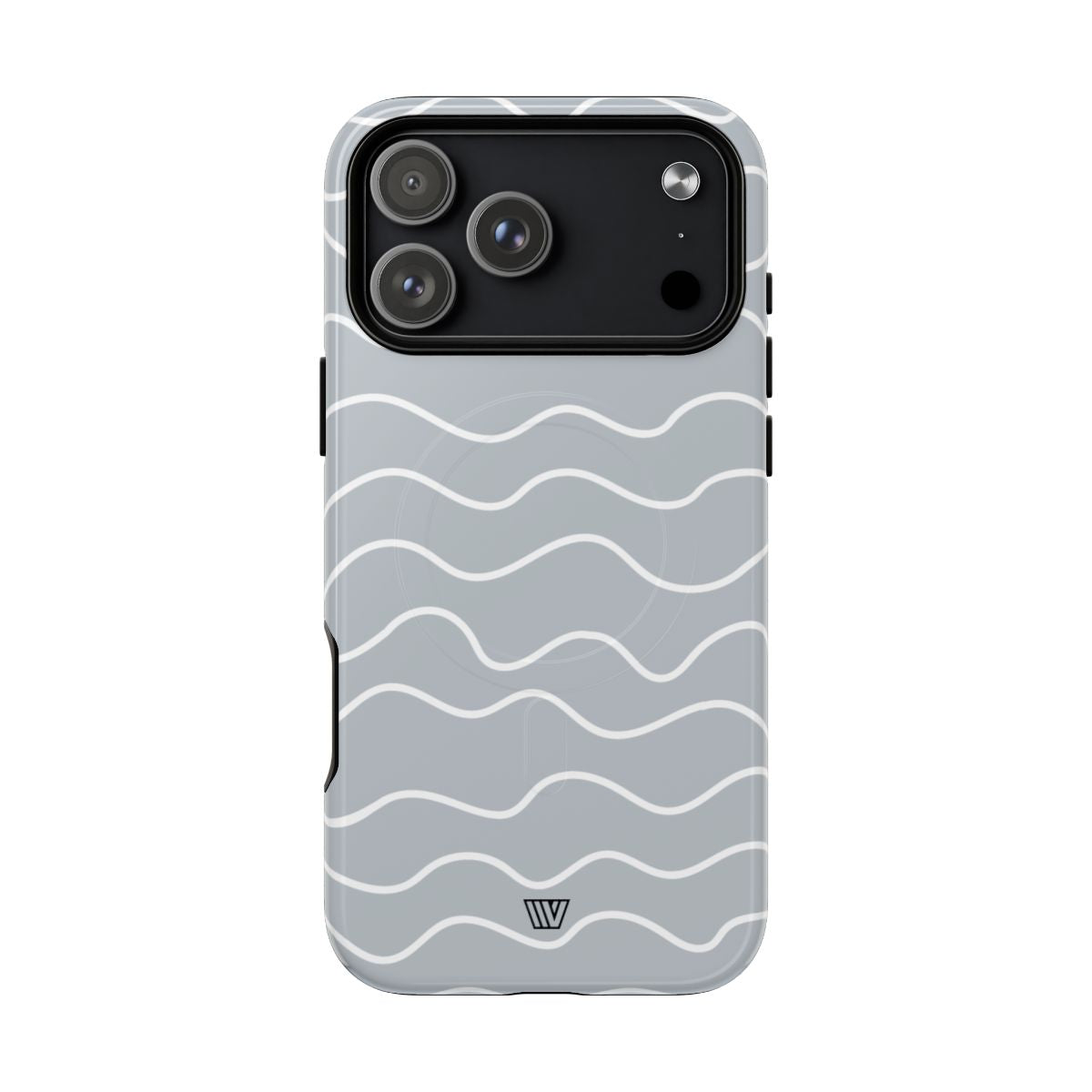 Gray Waves MagSafe Tough iPhone Case – iPhone 18 Pro Max, Glossy