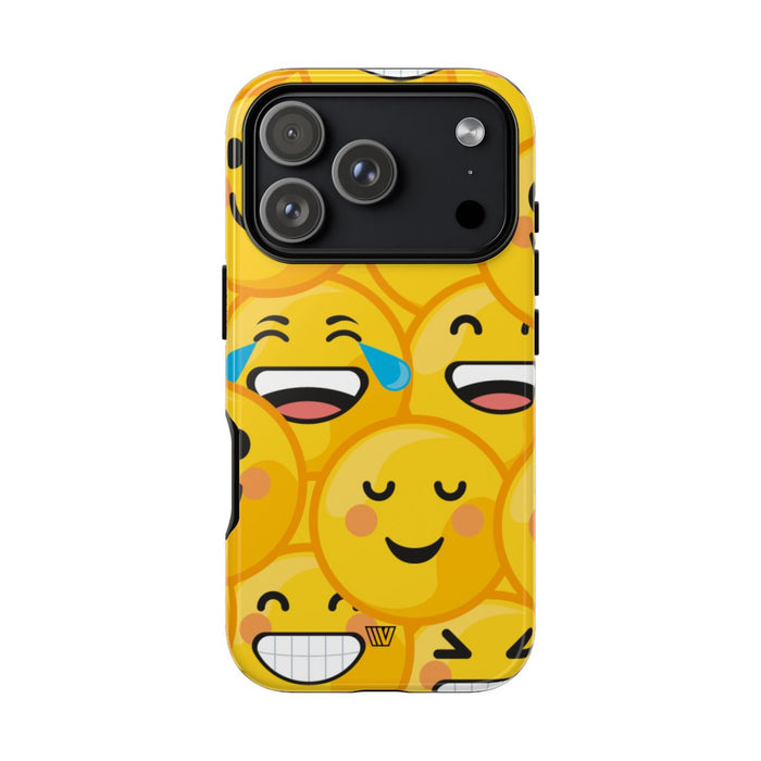 Emoji Faces Tough Phone Case – iPhone 18 Pro, Glossy