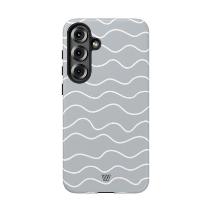 Gray Waves Tough Phone Case – Samsung Galaxy S25 Plus, Matte