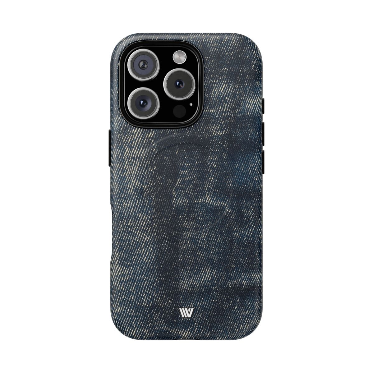 Faded Denim MagSafe Tough iPhone Case – iPhone 16 Pro, Matte