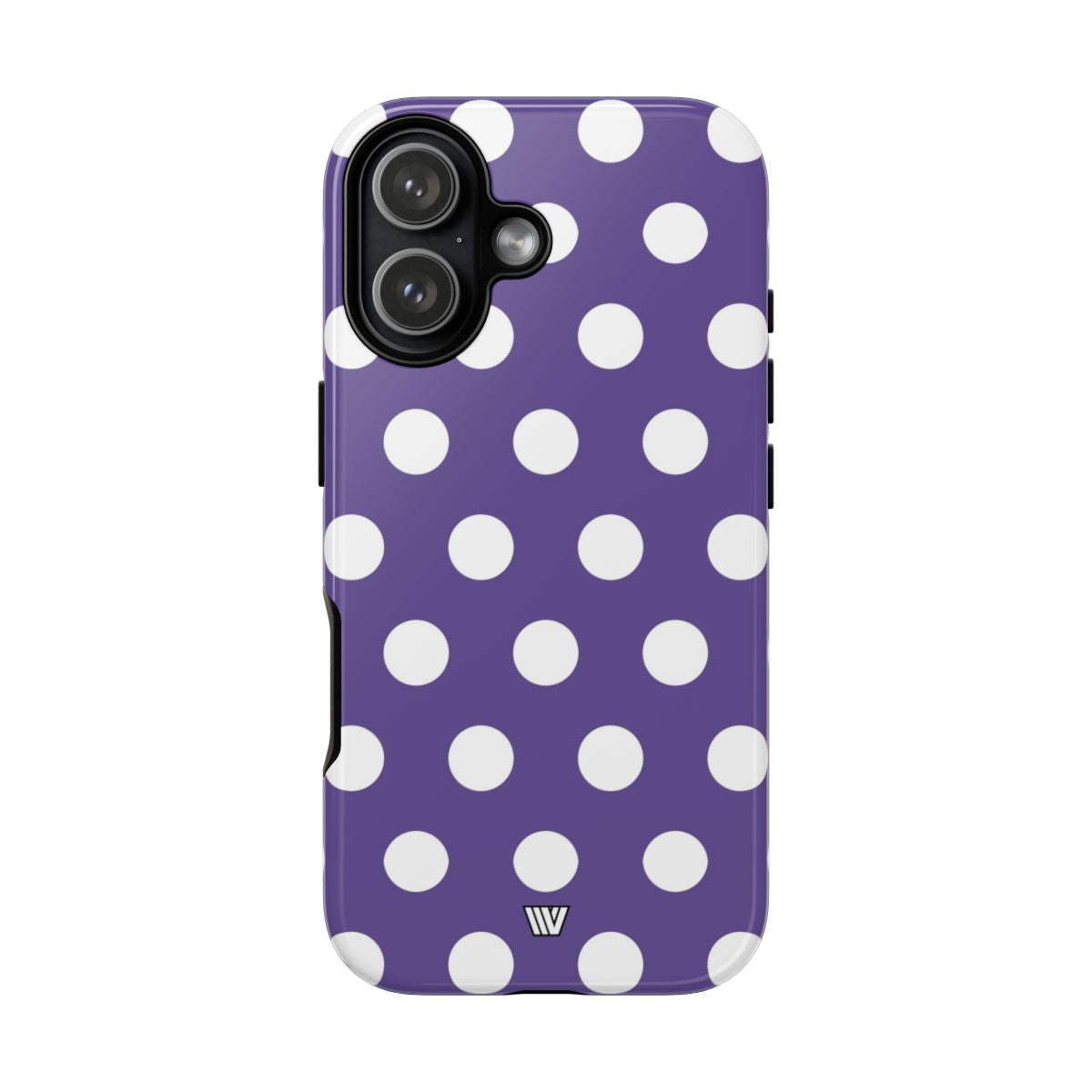 Purple Polka Dots Tough Phone Case – iPhone 17, Glossy