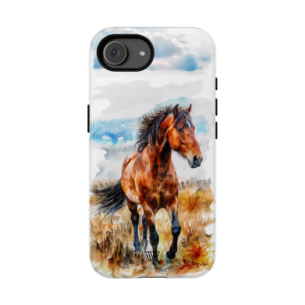 Watercolor Horse Tough Phone Case – iPhone 17e, Glossy