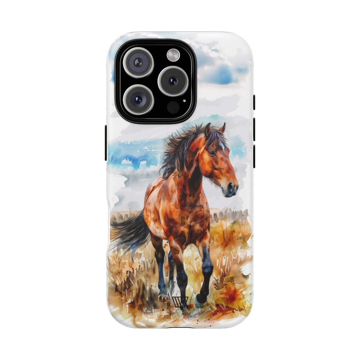 Watercolor Horse MagSafe Tough iPhone Case – iPhone 16 Pro, Matte