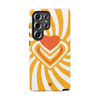Heart Ray Stack Tough Phone Case – Samsung Galaxy S25 Ultra, Matte