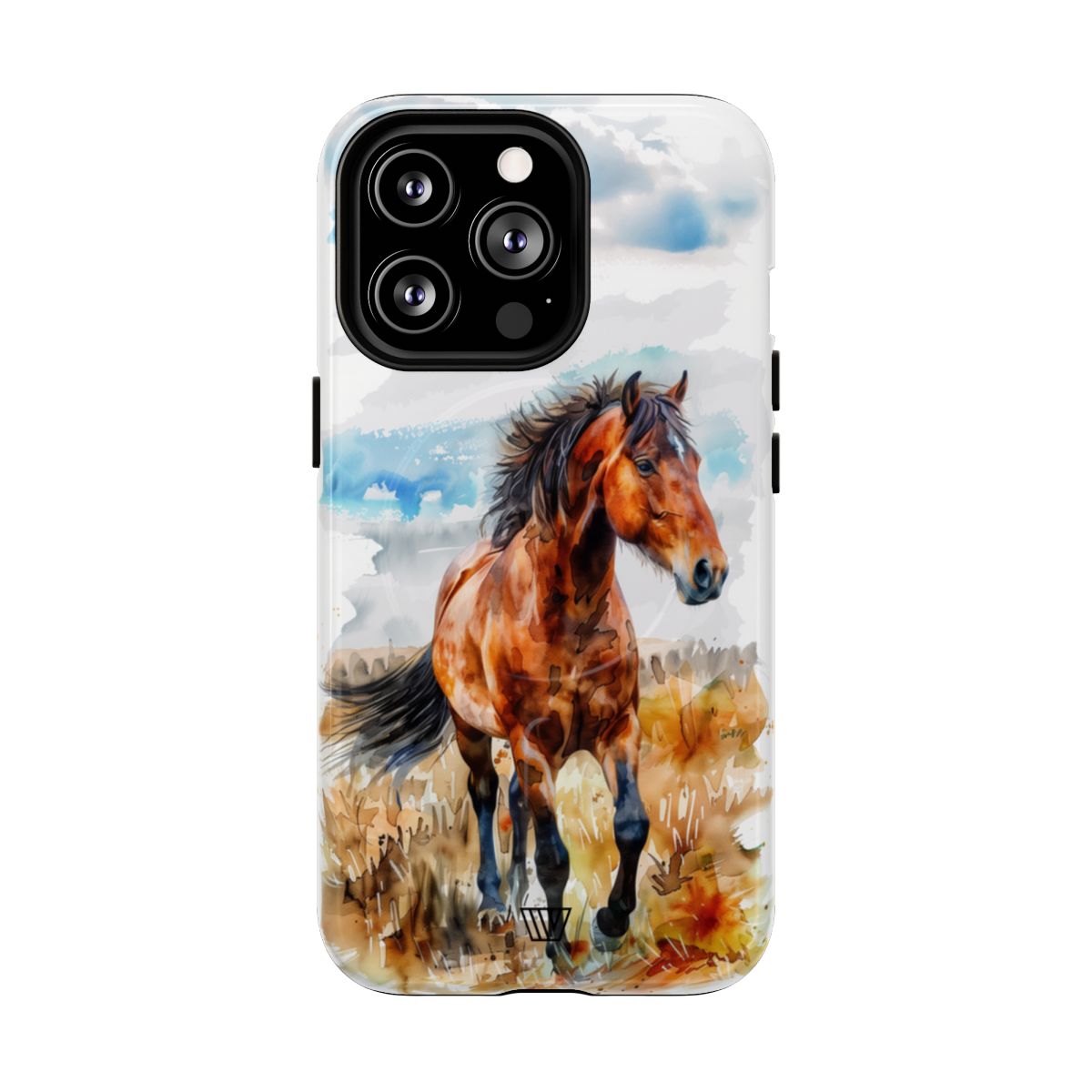 Watercolor Horse MagSafe Tough iPhone Case – iPhone 13 Pro, Glossy