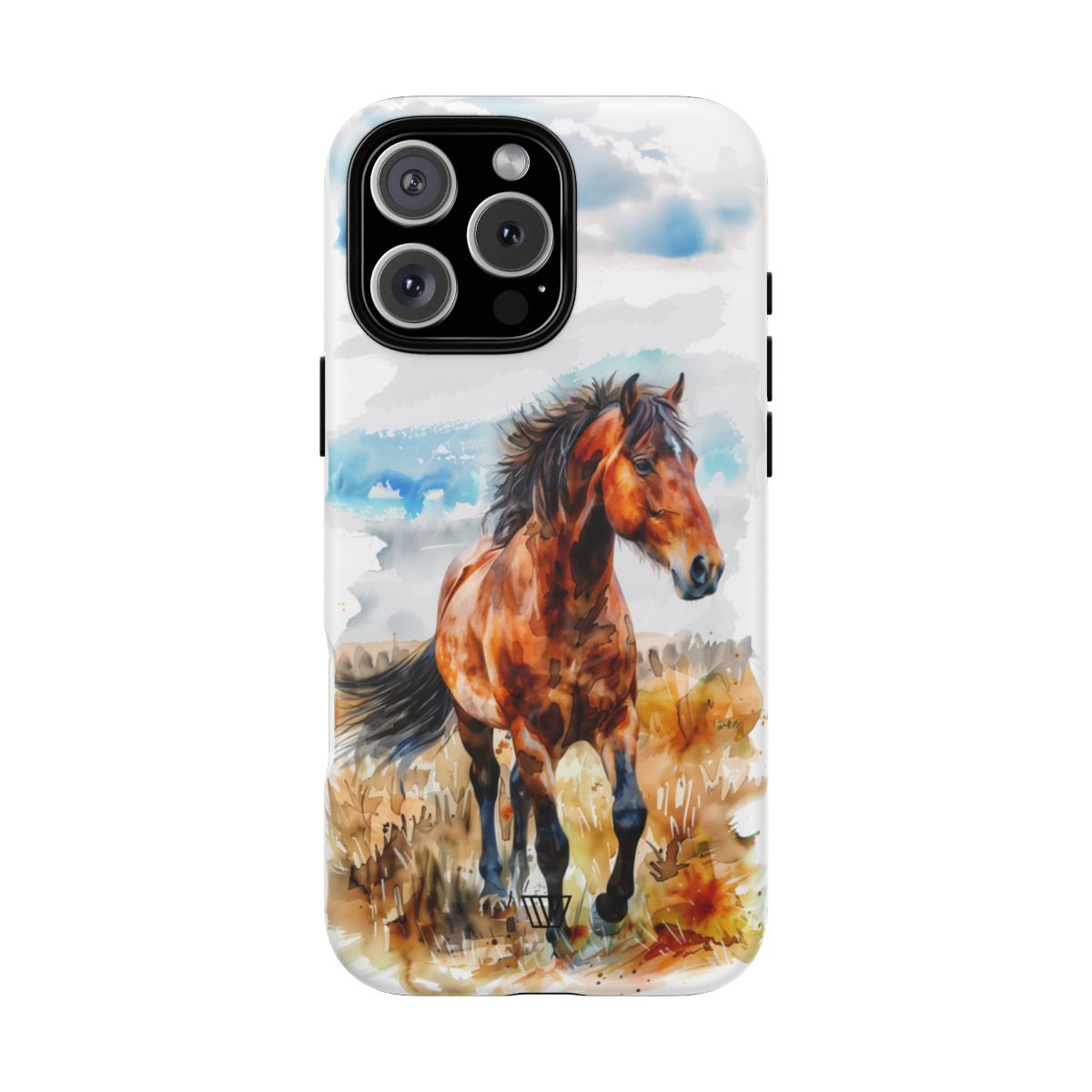 Watercolor Horse MagSafe Tough iPhone Case – iPhone 16 Pro Max, Matte