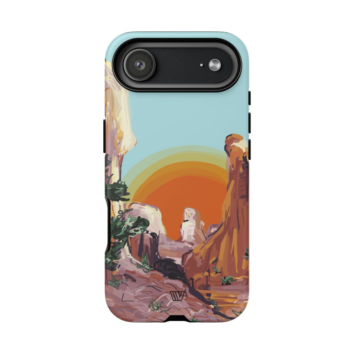 Desert Sunrise Trovvve x Earth Formations Tough Phone Case – iPhone 17 Air, Matte