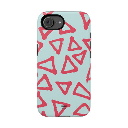 Triangle Doodle Tough Phone Case – iPhone 17e, Matte