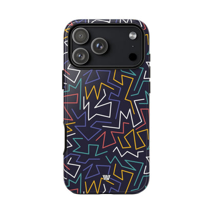 Zigzag Night Tough Phone Case – iPhone 18 Pro Max, Glossy