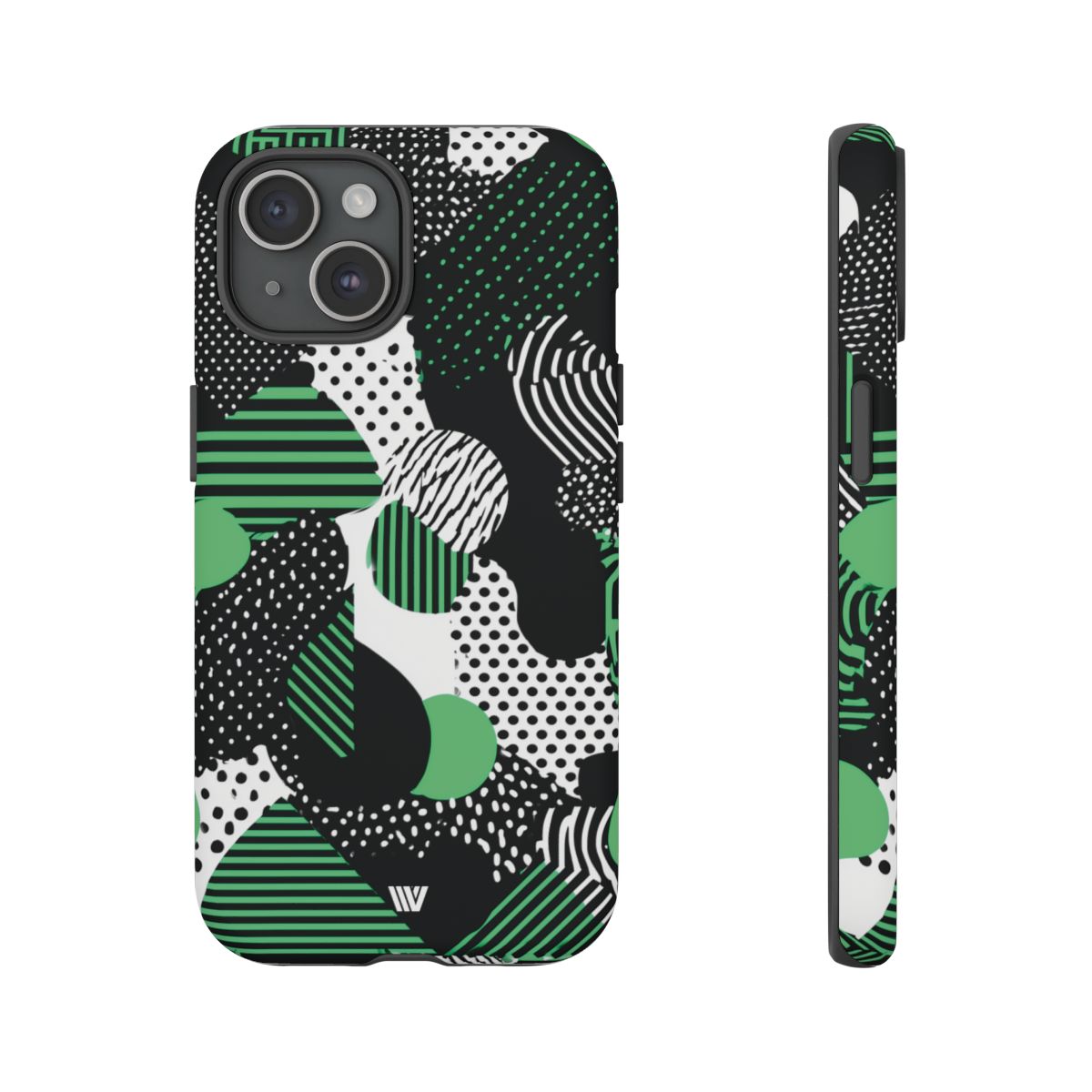 Pattern Clash Tough Phone Case – iPhone 15, Matte