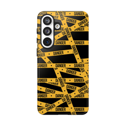 Danger Tape Tough Phone Case – Samsung Galaxy S26 Plus, Glossy