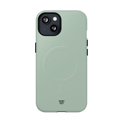 Pastel Green Solid MagSafe Tough iPhone Case – iPhone 13, Glossy