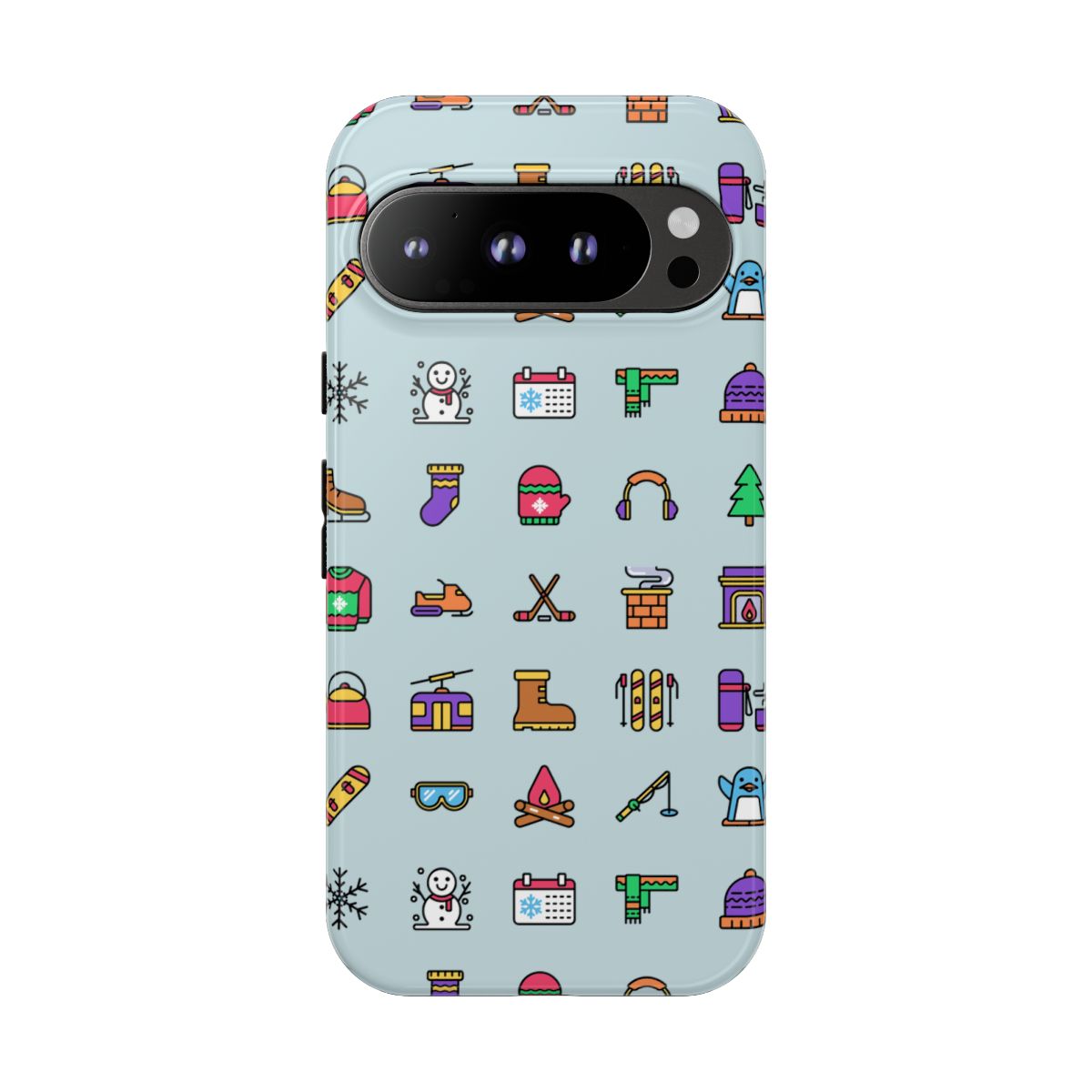Winter Icons Tough Phone Case – Google Pixel 9 Pro, Glossy