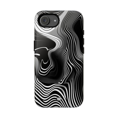 Abstract Zebra Stripes Tough Phone Case – iPhone 16e, Glossy