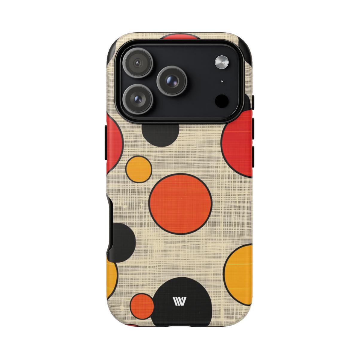 Mid-Century Dots Tough Phone Case – iPhone 17 Pro, Matte
