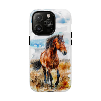 Watercolor Horse MagSafe Tough iPhone Case – iPhone 14 Pro, Glossy
