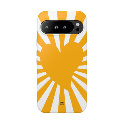 Heart Sun Rays Tough Phone Case – Google Pixel 9 Pro XL, Glossy