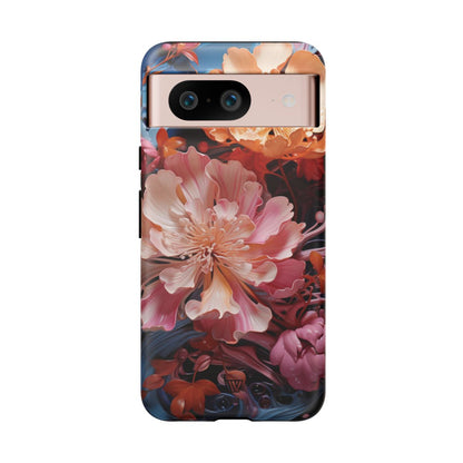 PAINT SWIRL FLOWERS | Tough Phone Case