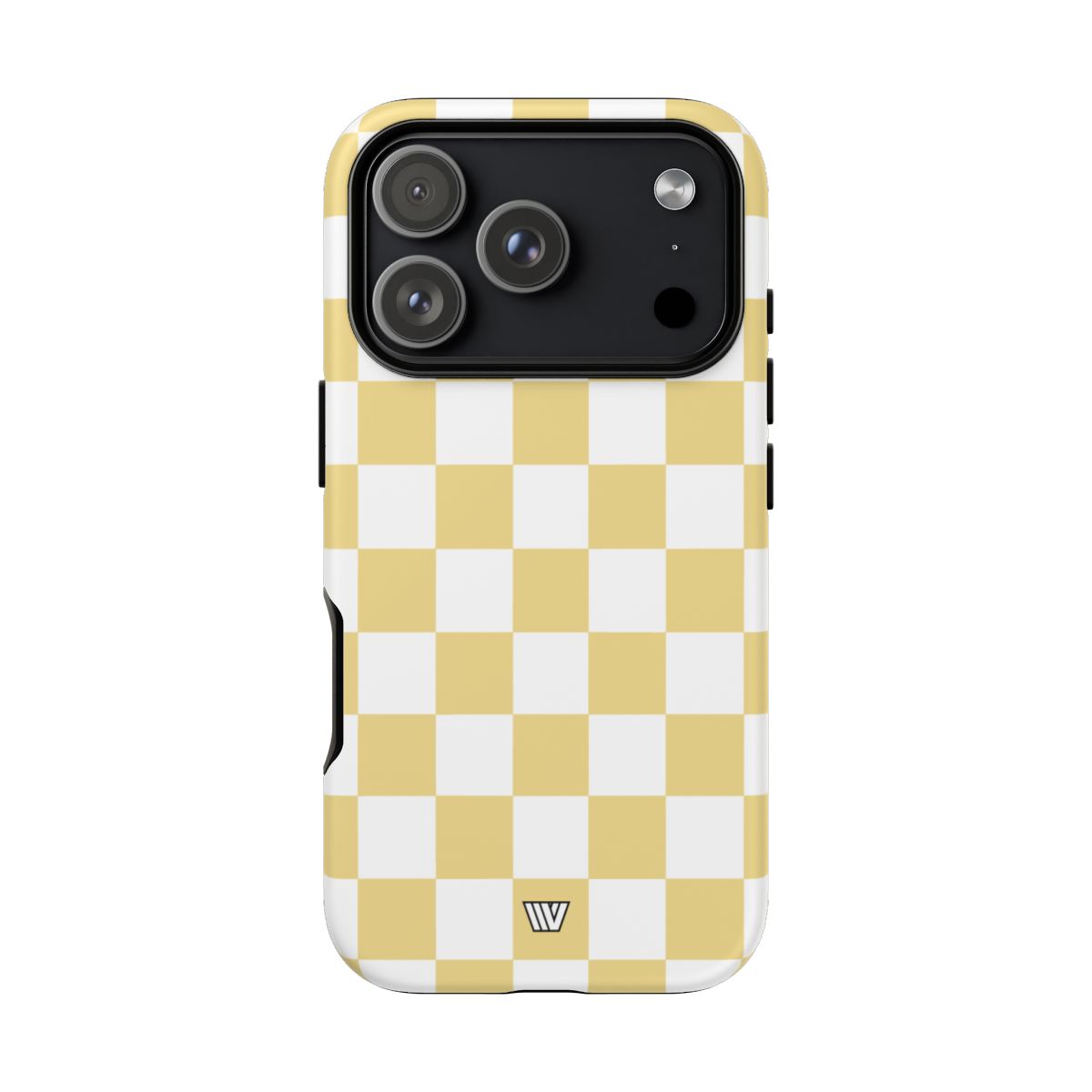 Banana Yellow Checkerboard Tough Phone Case – iPhone 18 Pro, Matte